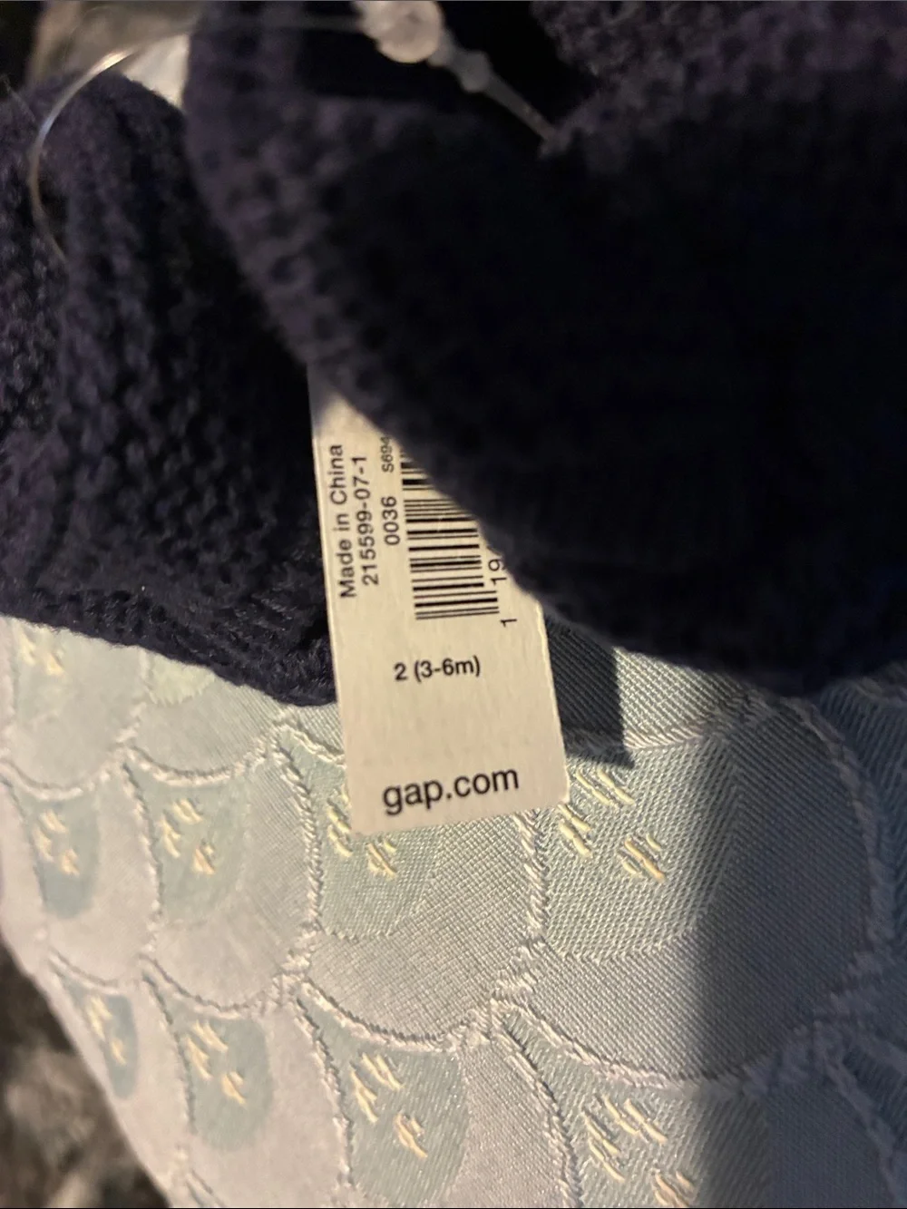 GAP Baby Knit Booties in Navy Blue